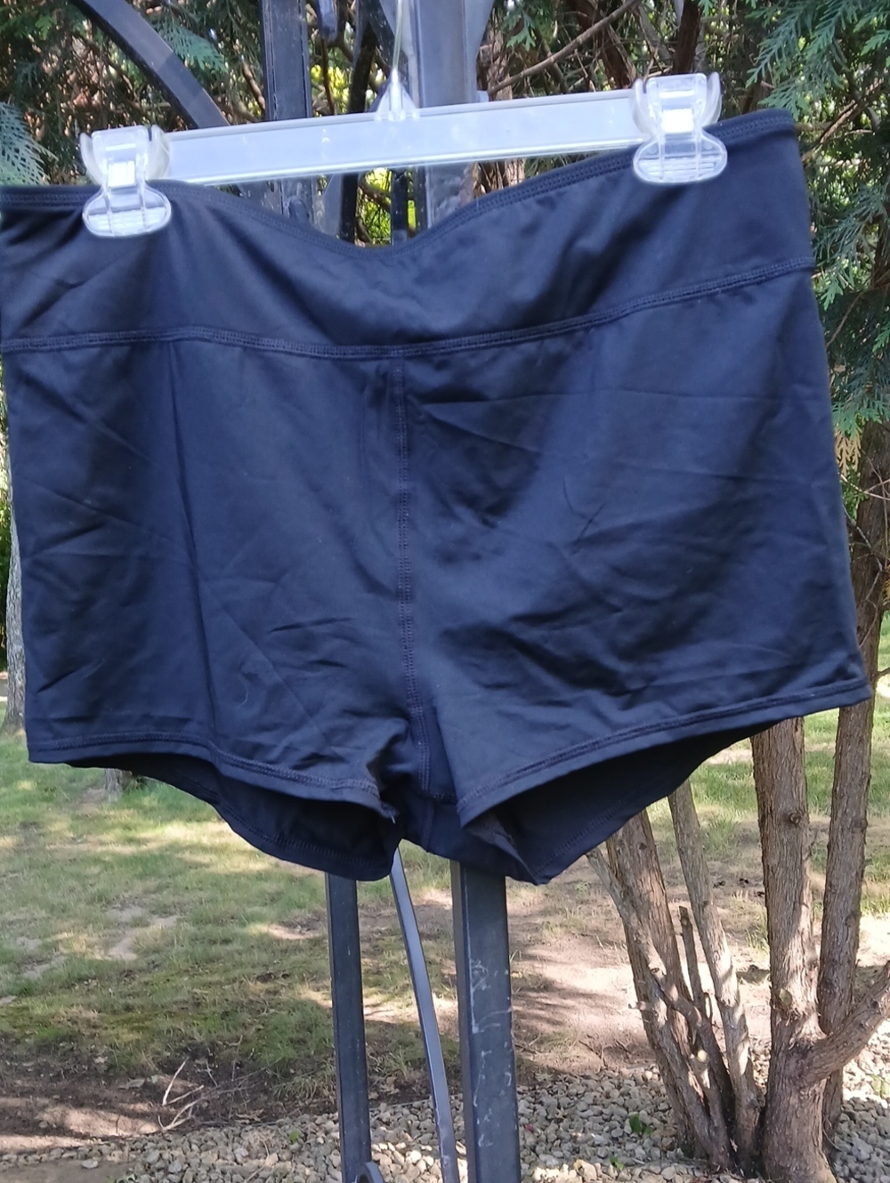 SHADE & SHORE TUMMY CONTROL SUPER HIGH RISE SWIM BOTTOM SZ L - Picture 2 of 9